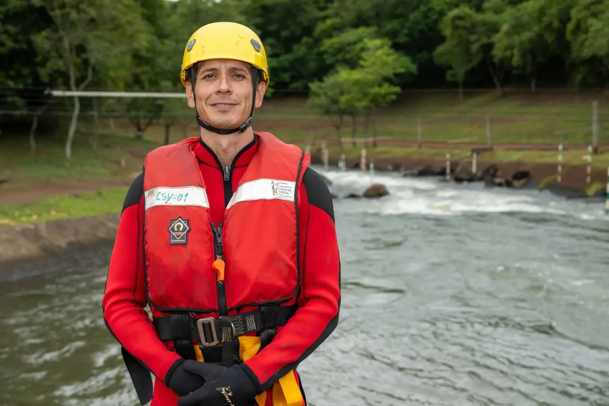 Treinamento de resgate em Itaipu